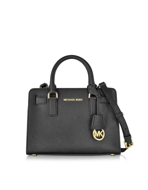 michael kors small satchel black saffiano leather|Michael Kors edith large satchel.